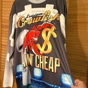 Louisiana crawfish NFL 18th annual playoff draft shirt Size 3XL